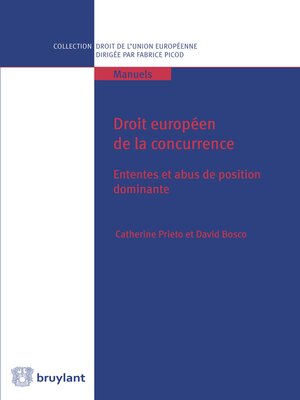 cover image of Droit européen de la concurrence